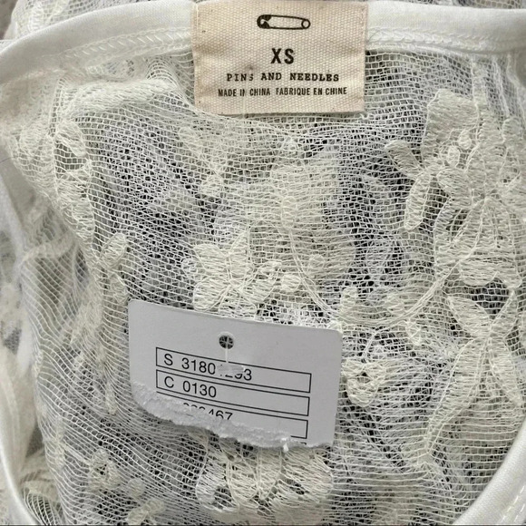 NWT Swimsuit Cover Up White Lace UO Pins & Needles - Picture 5 of 5